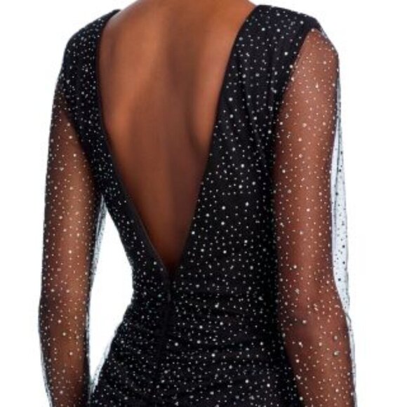 Aqua x Wicked Embellished Twist Maxi Dress Size Small NWT - Picture 5 of 5